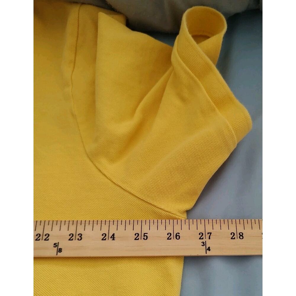 Men's Polo Ralph Lauren Big Pony #3 Yellow Collared Short Sleeve Shirt - 3XL - Picture 5 of 8